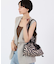 E/W CITY DRAWSTRING BAG  アップタウンラフィアゼブラ/ブラック