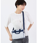 EVERYDAY SM SATCHEL マリンロゴボーダー