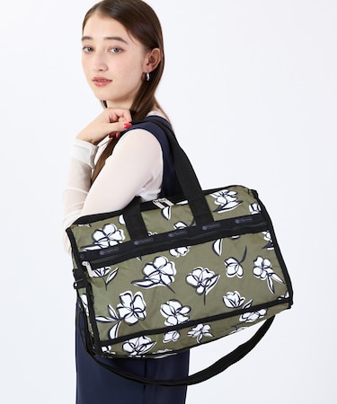 DELUXE MED WEEKENDER オリーブフローラルシルエット