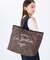 LARGE 2 WAY TOTE 2ウェイチョコレート/ブラックシャイン