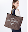 LARGE 2 WAY TOTE 2ウェイチョコレート/ブラックシャイン