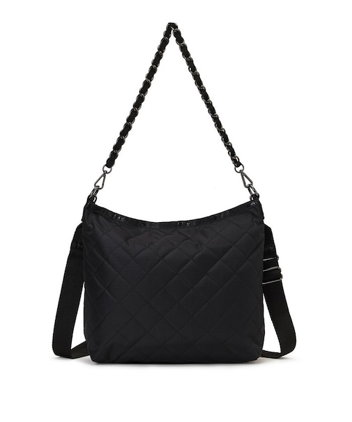 CHAIN MED ZIP SHOULDER オニキスチェーンキルト