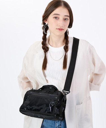 MINI DUFFEL CROSSBODY ブラックシャイン