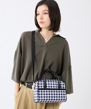 SQUARE TH CROSSBODY アップタウンギンガム/ブラック