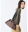 E/W CITY DRAWSTRING BAG  アップタウンダークチョコ/ブラック