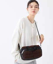 PUFFY MINI DUFFEL ダークチョコレートシェルパ