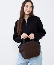 SHERPA SMALL OPEN TOTE ダークチョコレートシェルパ