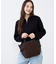 SHERPA SMALL OPEN TOTE ダークチョコレートシェルパ