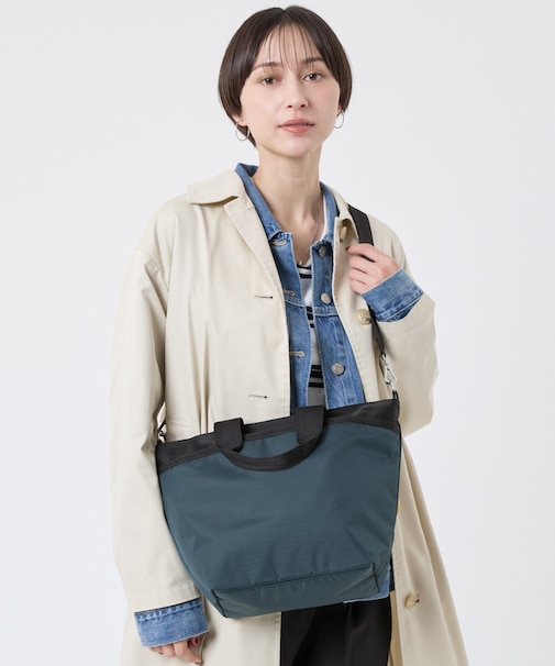 BUCKET TOTE ミッドナイトグリーン/ブラック