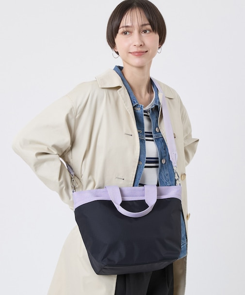 BUCKET TOTE ディープシー/ソフトラベンダー