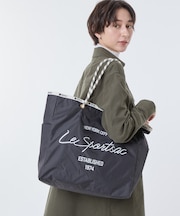 LARGE 2 WAY TOTE 2ウェイサンダー/アイボリードッツ