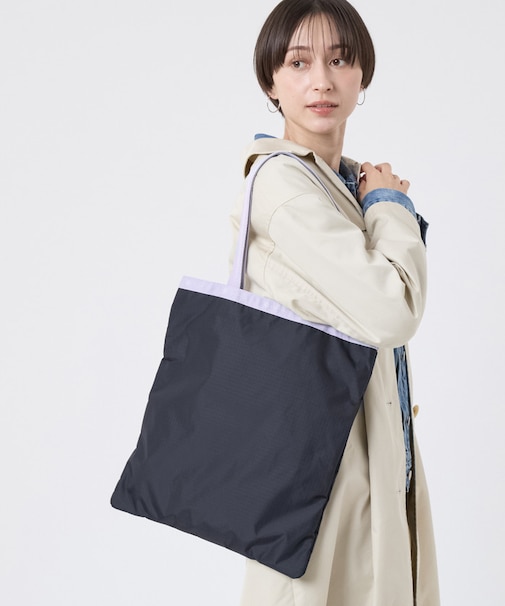 LARGE EMERALD TOTE ディープシー/ソフトラベンダー