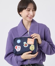 EXTRA LARGE RECTANGULAR COSMETIC ピーナッツパッチワークコスメティック