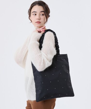 GH EMERALD TOTE ビジューブラックグレー