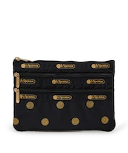 3ZIP COSMETIC ゴールドグリッタードッツ