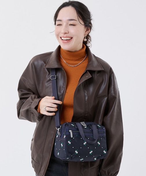EVERYDAY SM SATCHEL フローラルラティスEMB