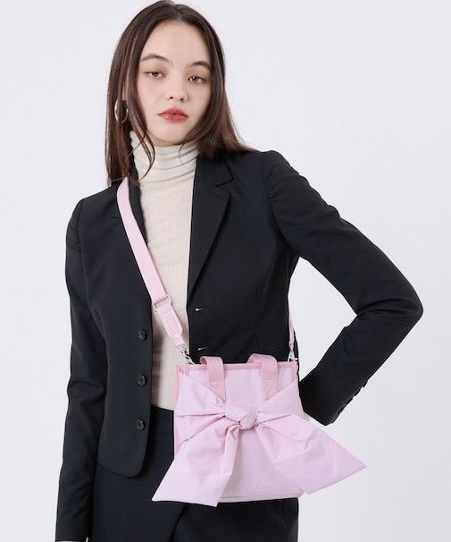 BOW MINI N/S TOTE ピンクボウズ