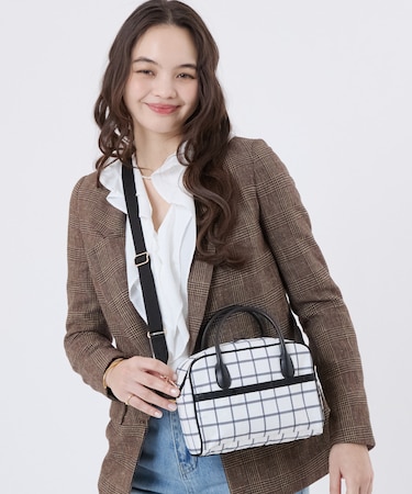 SQUARE TH CROSSBODY アップタウンモノチェック/ブラック
