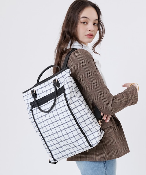 EVERYDAY TH CITY BKPK アップタウンモノチェック/ブラック