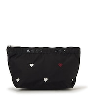 SMALL SLOAN COSMETIC レッド/ホワイトハートEMB