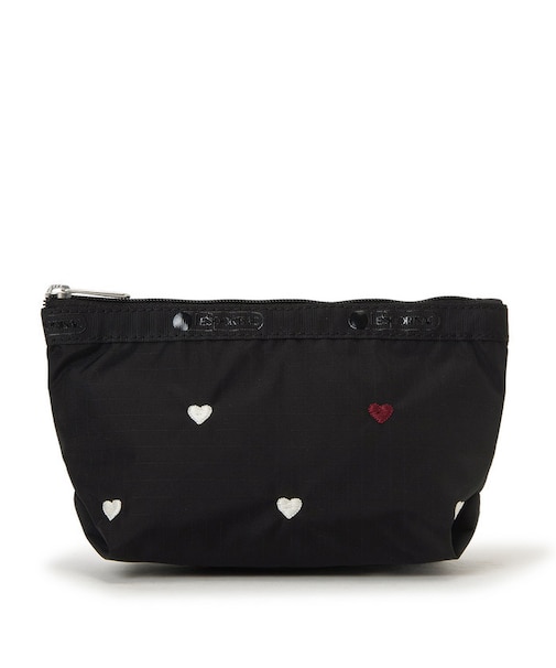 SMALL SLOAN COSMETIC レッド/ホワイトハートEMB