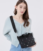 SMALL BUCKET TOTE レッド/ホワイトハートEMB