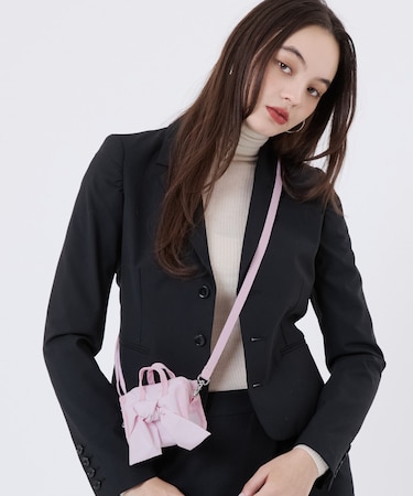 BOW MICRO BAG ピンクボウズ