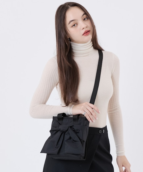 BOW MINI N/S TOTE ブラックボウズ｜レスポートサックの通販｜&mall