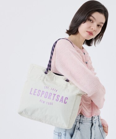 ML 2 WAY TOTE         2ウェイビスケットベージュ/ディープシー