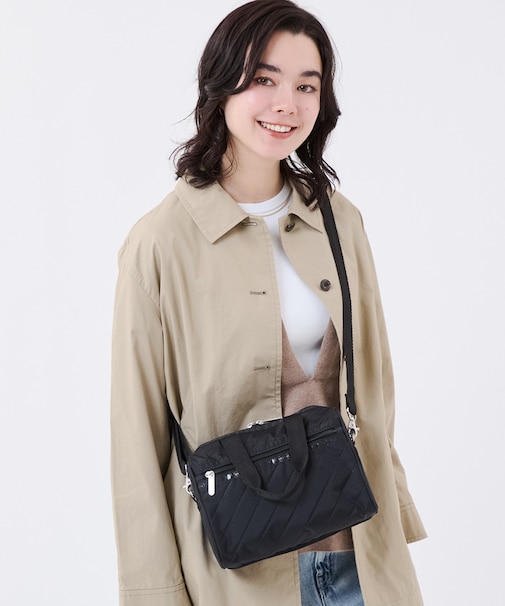 EVERYDAY SM SATCHEL ラインデボスブラック