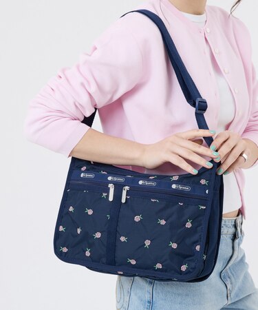 DELUXE EVERYDAY BAG ピンクローズエンブロイダリー