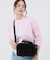 RUFFLE EVERYDAY SM SATCHEL ブラックレースラッフル
