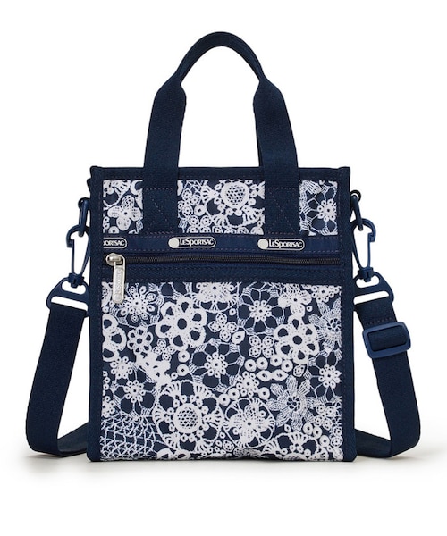 フローラルレース MINI N/S TOTE フローラルレースネイビー｜レスポートサックの通販