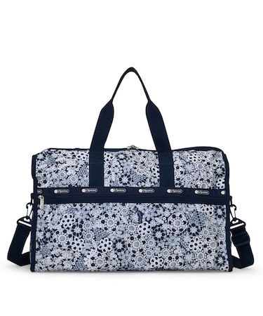 DELUXE LG WEEKENDER フローラルレースネイビー
