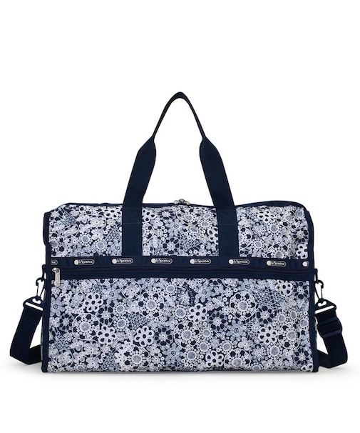 DELUXE LG WEEKENDER フローラルレースネイビー