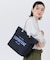 ML 2 WAY TOTE         2ウェイディープシーブルー/ライム