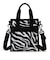 MINI N/S TOTE クリームブラックゼブラ