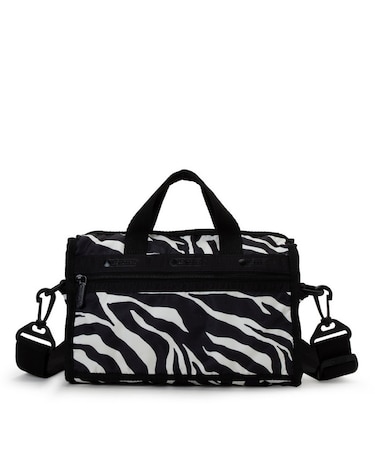 MINI DUFFEL CROSSBODY クリームブラックゼブラ