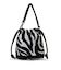 DRAWSTRING BUCKET CHARM クリームブラックゼブラ