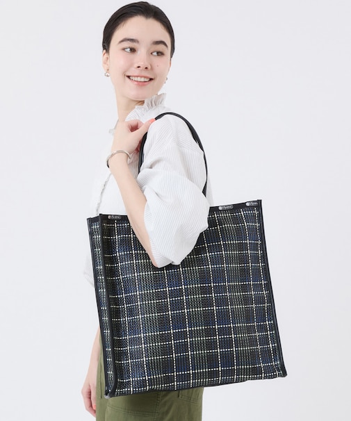 WOVEN LG TOTE マルチメッシュノワール