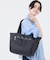 ESSENTIAL E/W ZIPTOP TOTE ブラックC