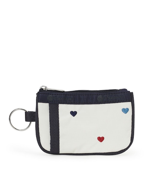 KEY CARD HOLDER トリコロールハートエンブロイダリー