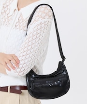 MINI HOBO CROSSBODY ブラックシャイン