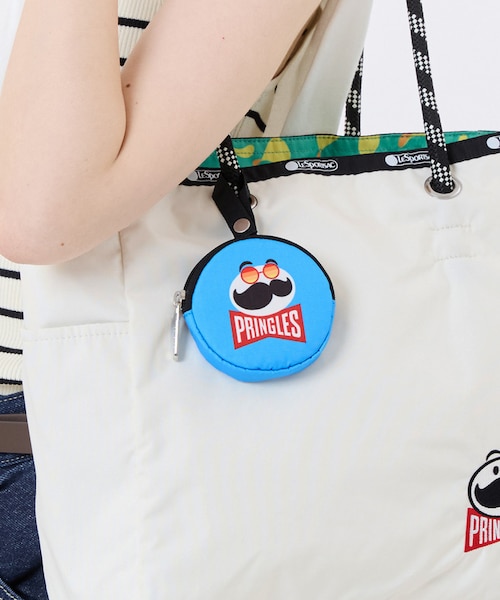 LeSportsac×Pringles】MINI ROUND CHARM プリングルズチャームブルー