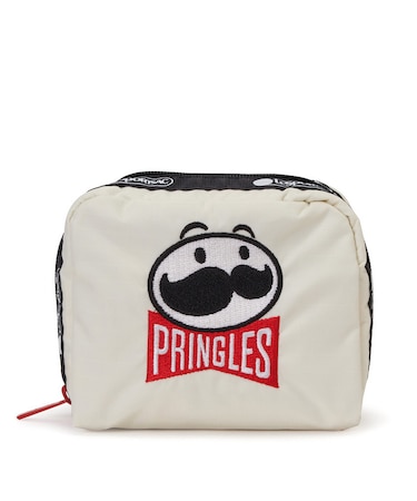 【LeSportsac×Pringles】SQUARE COSMETIC プリングルズミスターPエンブロイダリー