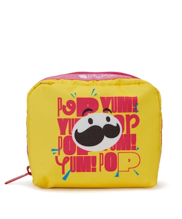 【LeSportsac×Pringles】SQUARE COSMETIC プリングルズイエロースクエアコスメティック