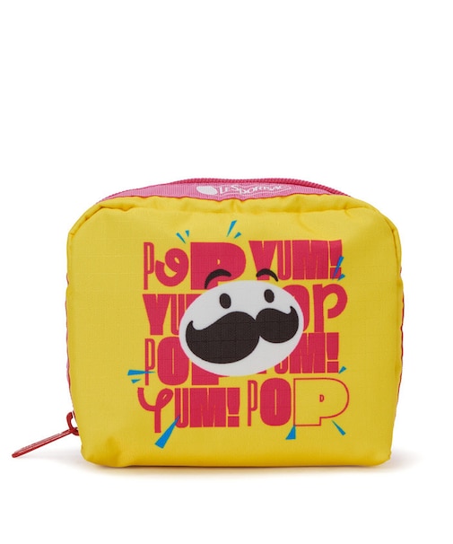 【LeSportsac×Pringles】SQUARE COSMETIC プリングルズイエロースクエアコスメティック