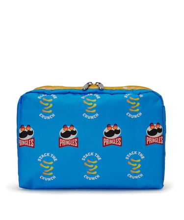 【LeSportsac×Pringles】EXTRA LARGE RECTANGULAR COSMETIC プリングルズブルー