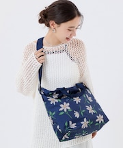 DELUXE EASY CARRY TOTE フローラルブルームズネイビー