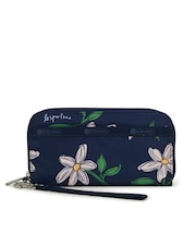 TECH WALLET WRISTLET フローラルブルームズネイビー